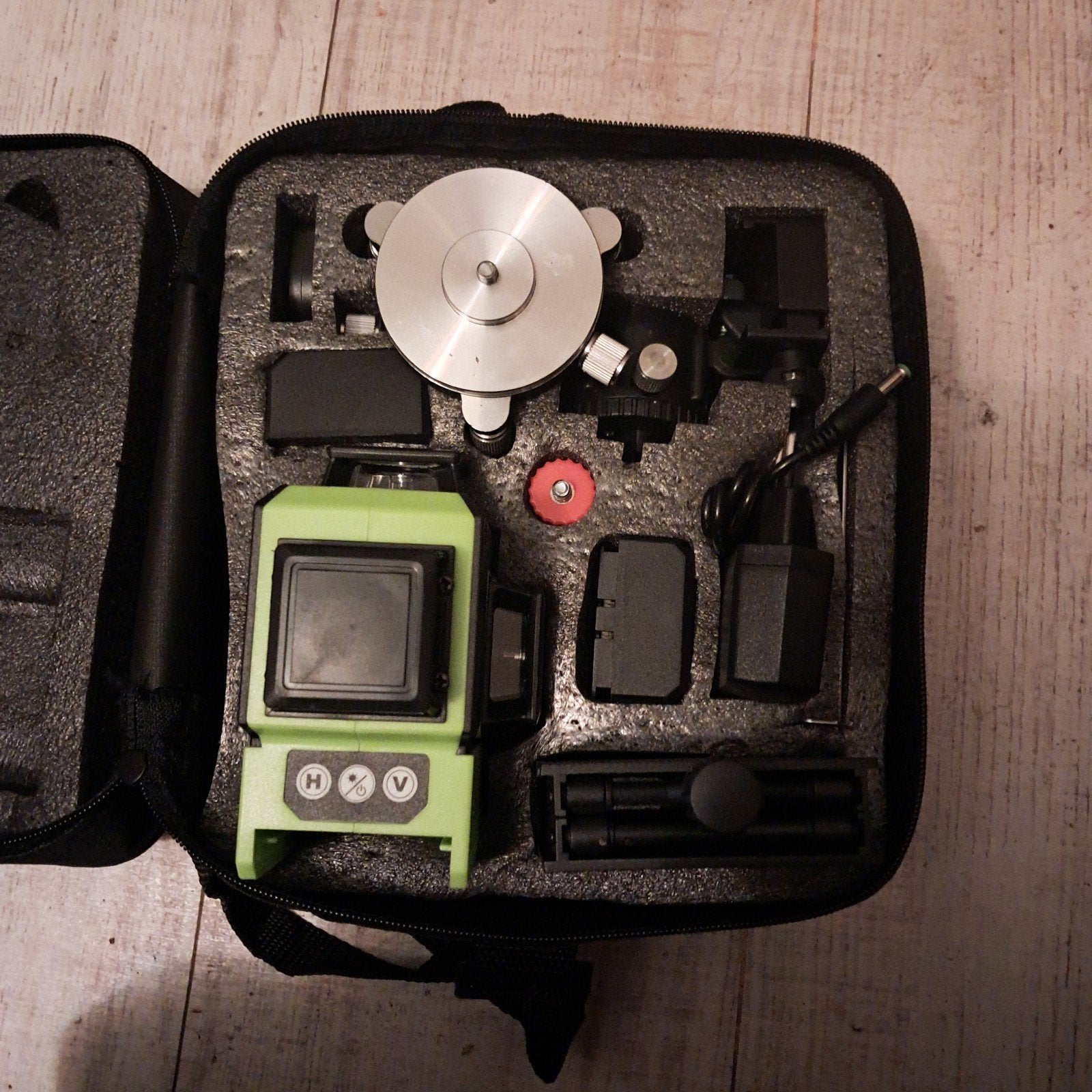 Landmeter set met opbergtas, Ophalen of Verzenden, Gebruikt, Afstand