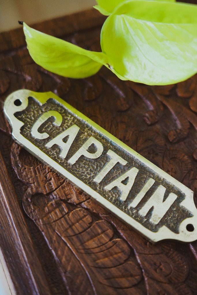 VINTAGE MESSING "CAPTAIN" BORDJE, Ophalen of Verzenden, Koper