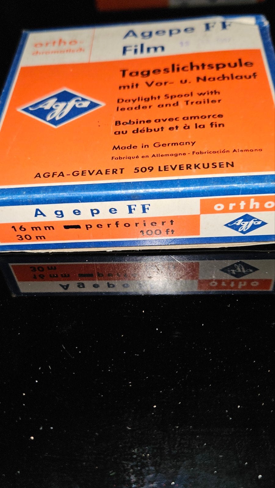 Diverse Agfa en Kodak filmrollen en fotopapier, Ophalen, 16mm film