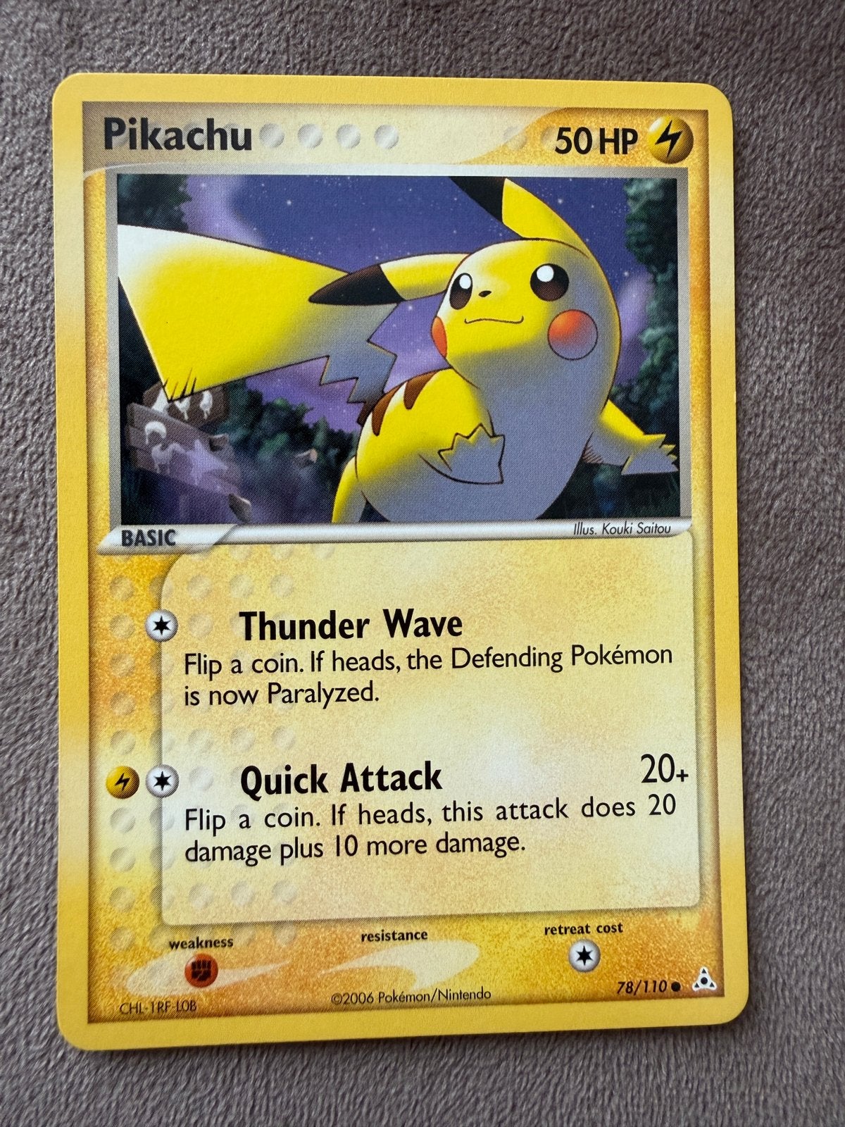 Pikachu 78/110 Holon Phantoms, Ophalen of Verzenden, Zo goed als nieuw