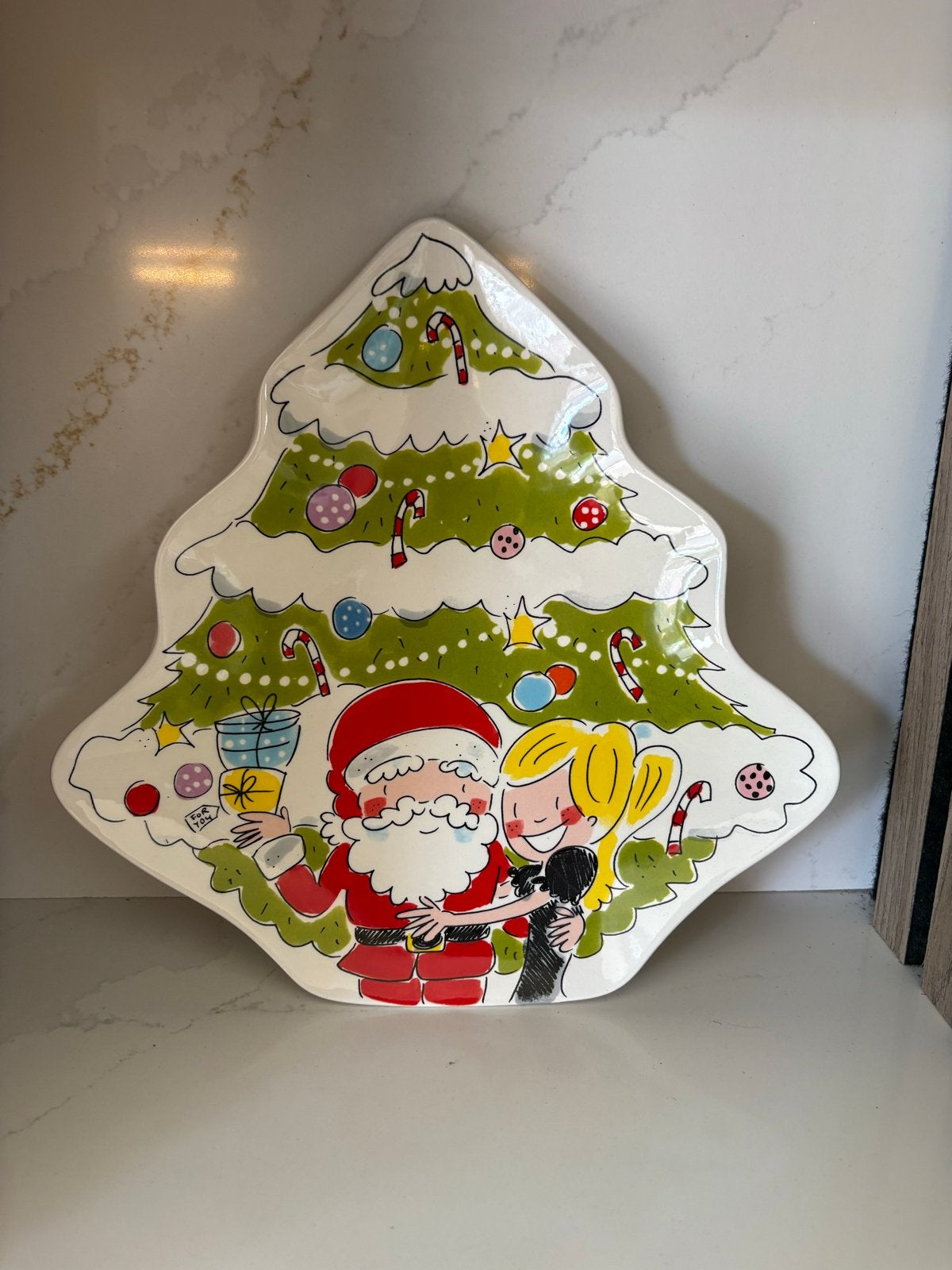 Blond Amsterdam kerstboom bord 27cm - Kerstcollectie, Ophalen, Keramiek, Zo goed als nieuw, Bord(en)