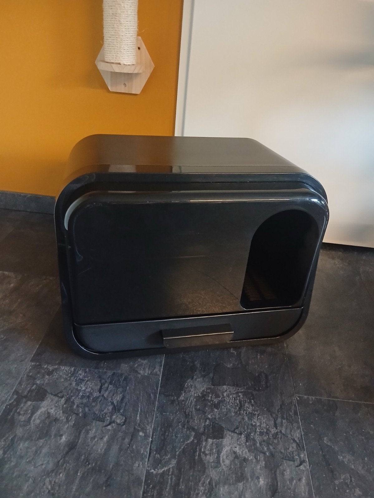 Mooie design kattenbak, Dieren en Toebehoren, Kattenbakken, Ophalen, Zo goed als nieuw, Gesloten