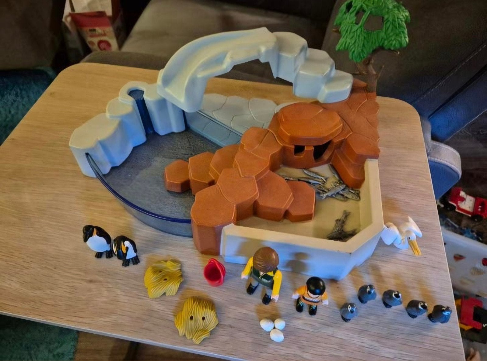 Playmobil Dierensets: Zoo, Pinguïnverblijf en Neushoorns, Ophalen, Gebruikt, Complete set