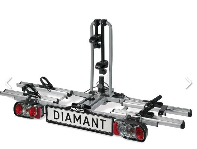 Pro-User Diamant Fietsendrager voor 2 E-bikes, Ophalen, Zo goed als nieuw, 2 fietsen, Trekhaakdrager