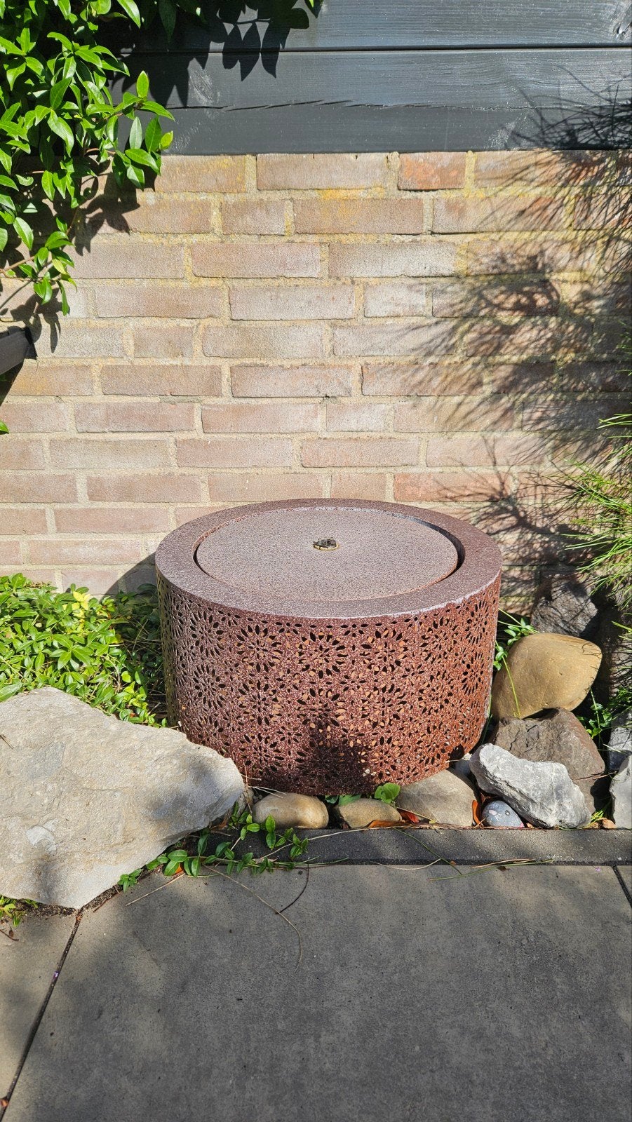 Decoratieve Tuinfontein - Waterornament met Patroon, Ophalen, Gebruikt, Gietijzer, Waterornament