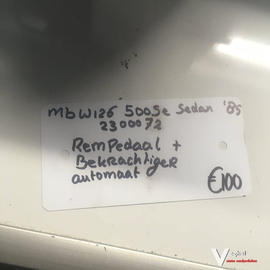 Mercedes W126 500  SE  Automaat  Sedan  1985 Wagennr 2300072, Gebruikt, -, -, Ophalen of Verzenden
