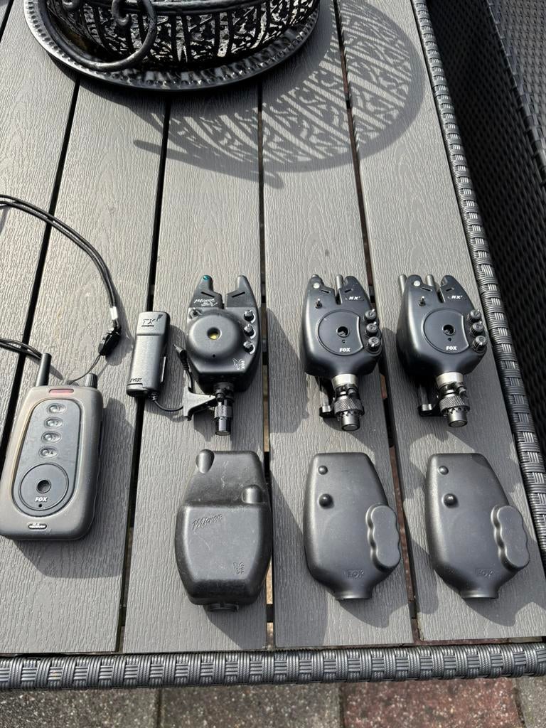 Fox NXr NX-R 2+1 en 1 SXV + TX micron beetmelders, Watersport en Boten, Hengelsport | Karpervissen, Ophalen of Verzenden, Zo goed als nieuw