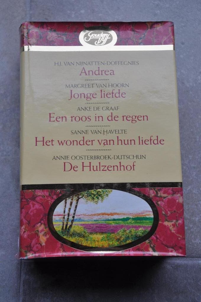 Gouden Vijf-omnibus: Andrea, Jonge liefde, Een roos in de, Boeken, Ophalen of Verzenden, Gelezen, Diverse auteurs, Nederland
