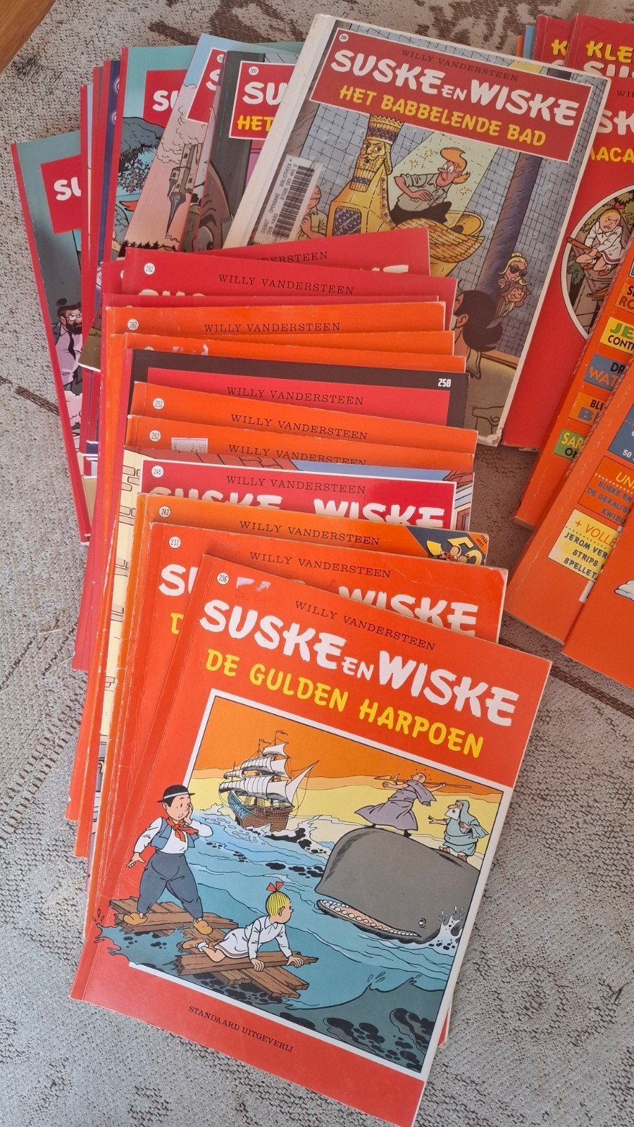 Grote collectie Suske en Wiske stripboeken, Meerdere stripboeken, Ophalen of Verzenden, Gelezen