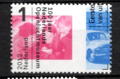 gestempelde zegel. Jaar 2012:  openluchtmuseum, Ophalen of Verzenden, Na 1940, Gestempeld