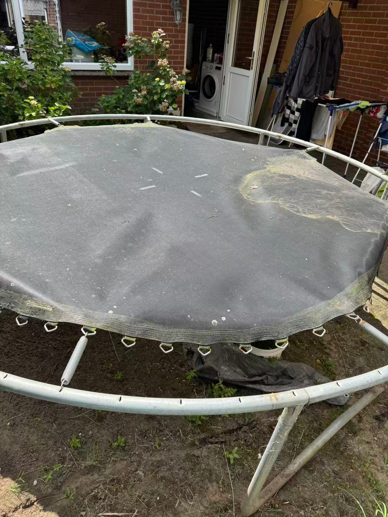 Trampoline met veren - Gebruikt, Ophalen, Gebruikt