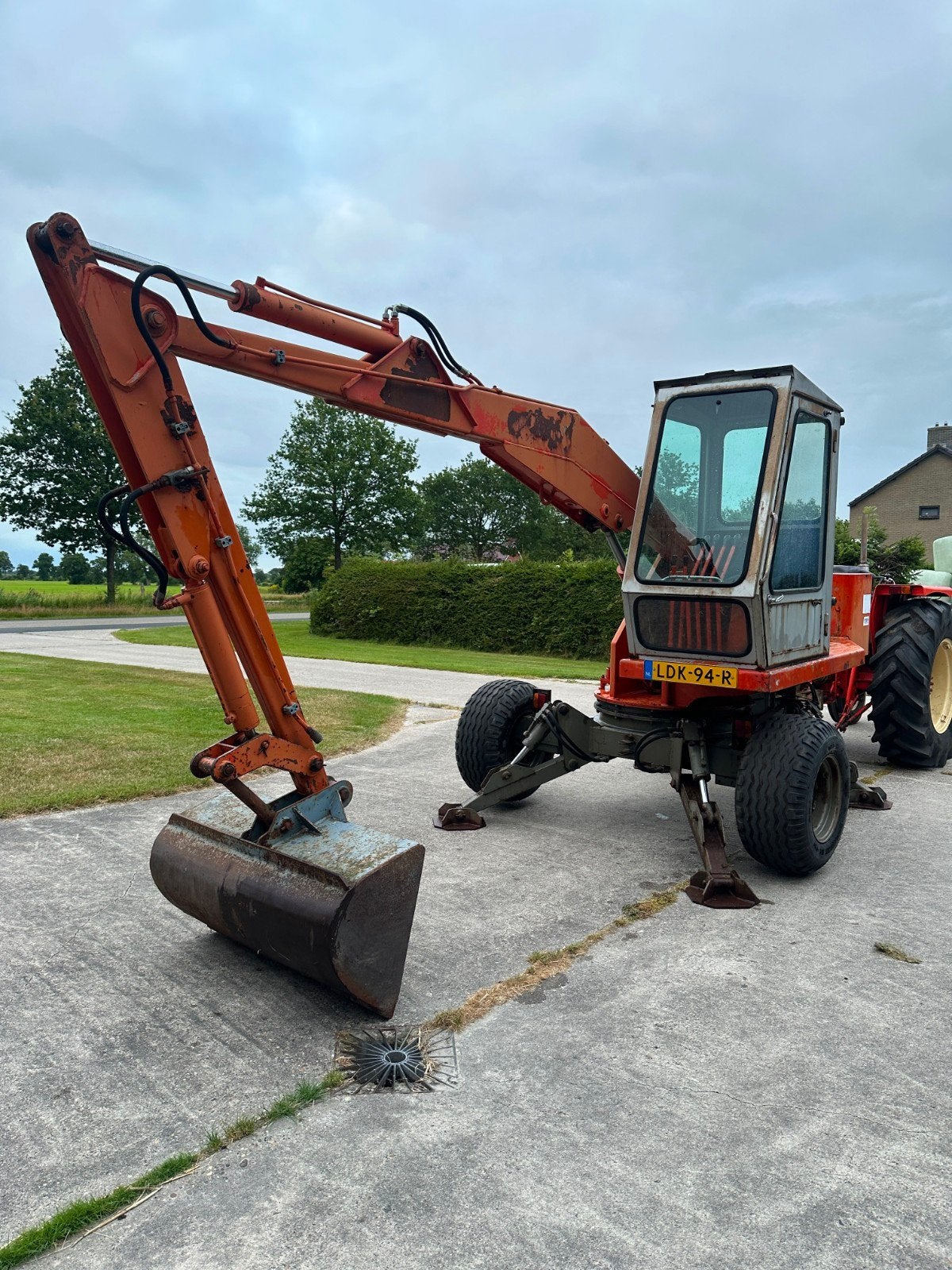 Argenterio landbouw kraan, Ophalen, Graafmachine