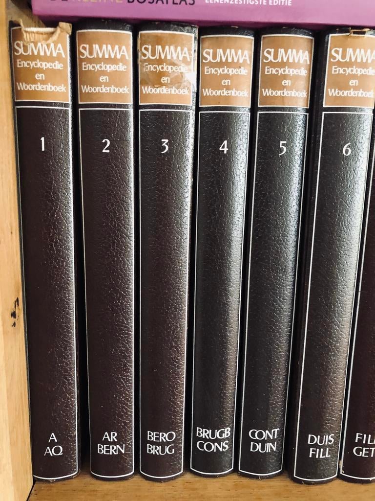Gratis Summa encyclopedie, compleet incl supplementen, Boeken, Encyclopedieën, Ophalen, Zo goed als nieuw, Algemeen, Complete serie