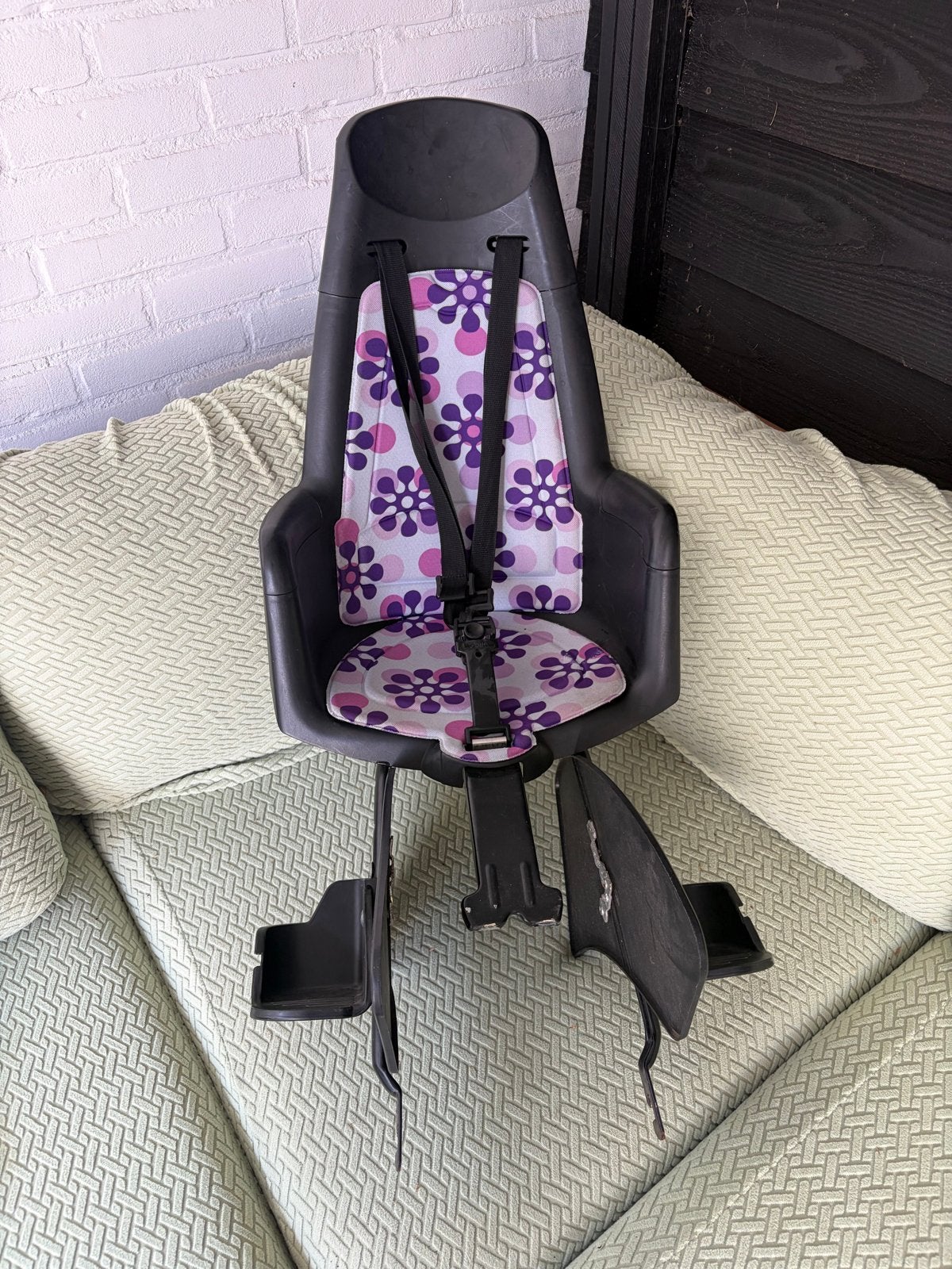 Bobike Maxi Classic achterzitje met bloemenprint, Achterzitje, Ophalen, 15 t/m 25 kg, Gebruikt