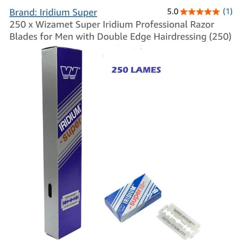Scheermesjes iridium gilet kappers, Ophalen of Verzenden, Nieuw, Gehele gezicht