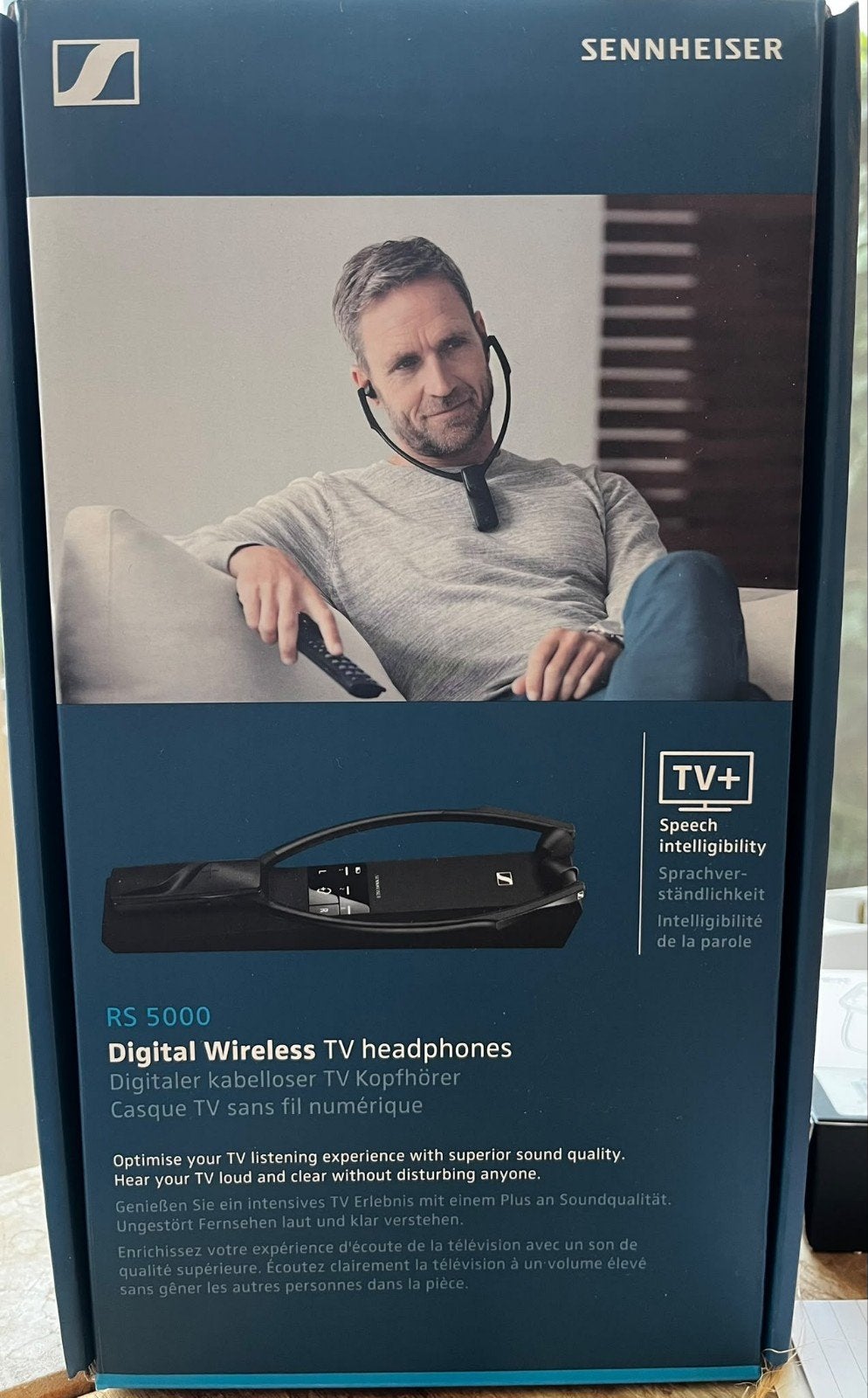 Sennheiser RS 5000 Draadloze TV Hoofdtelefoon, Ophalen of Verzenden, In-ear, Sennheiser, Draadloos