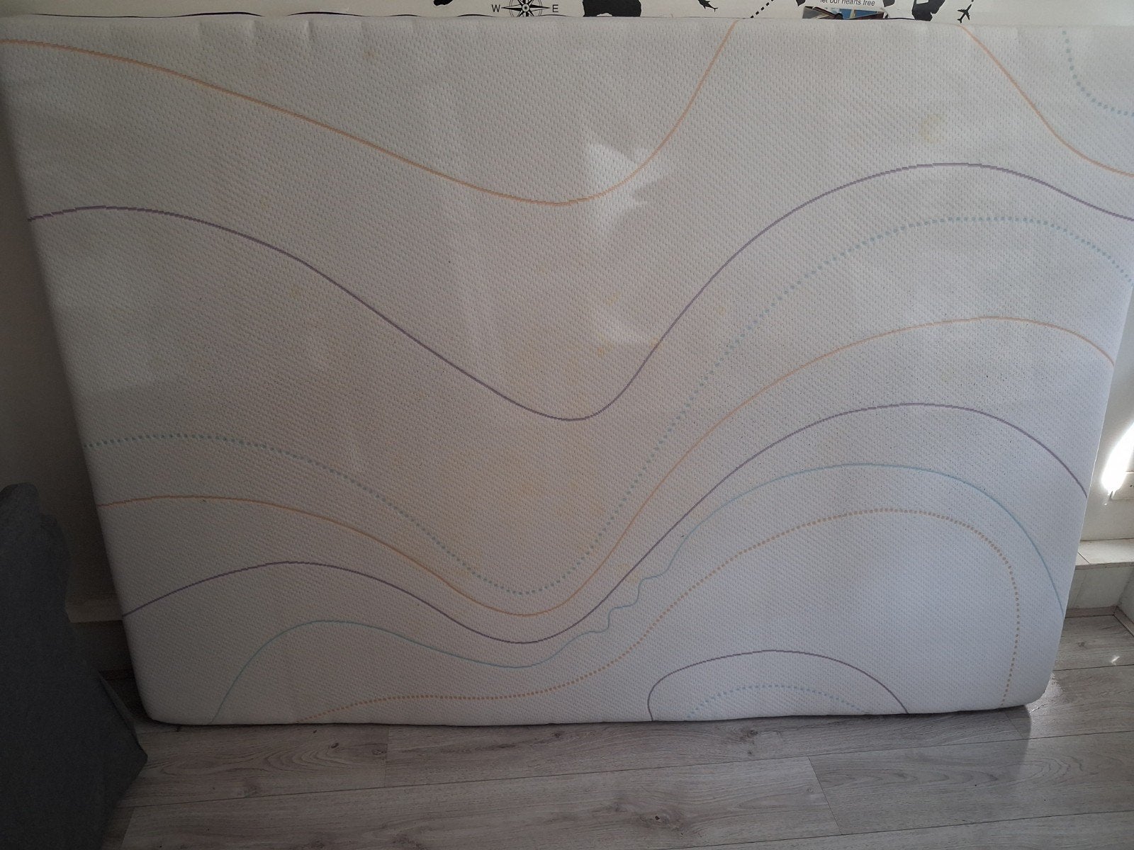 Matras 140×200 Wave by Milne, Ophalen, Zo goed als nieuw