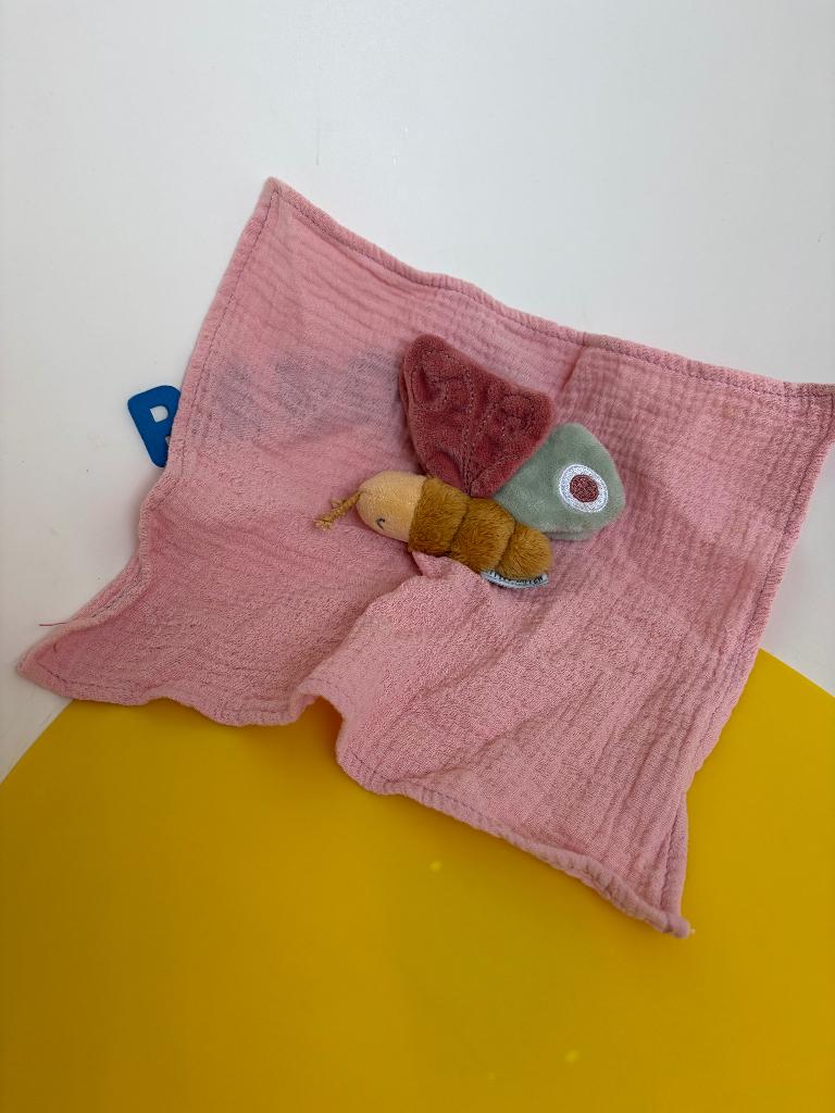 127 Little dutch doekje roze met vlinder, Kinderen en Baby's, Ophalen of Verzenden, Zo goed als nieuw, Overige typen