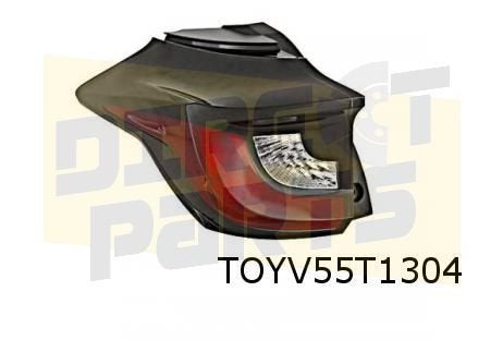 Toyota Yaris/Mazda 2 Hybrid achterlicht Links (bulb type) Or