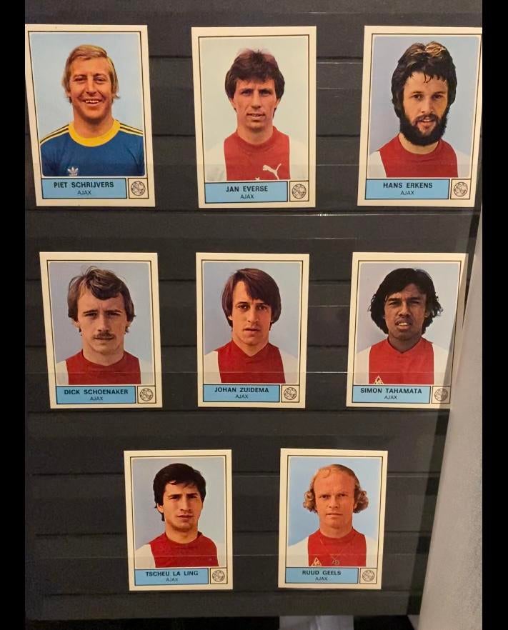 Panini voetbal'78 Ajax 15€pp, Verzamelen, Ophalen of Verzenden, Nieuw, Ajax, Poster, Plaatje of Sticker