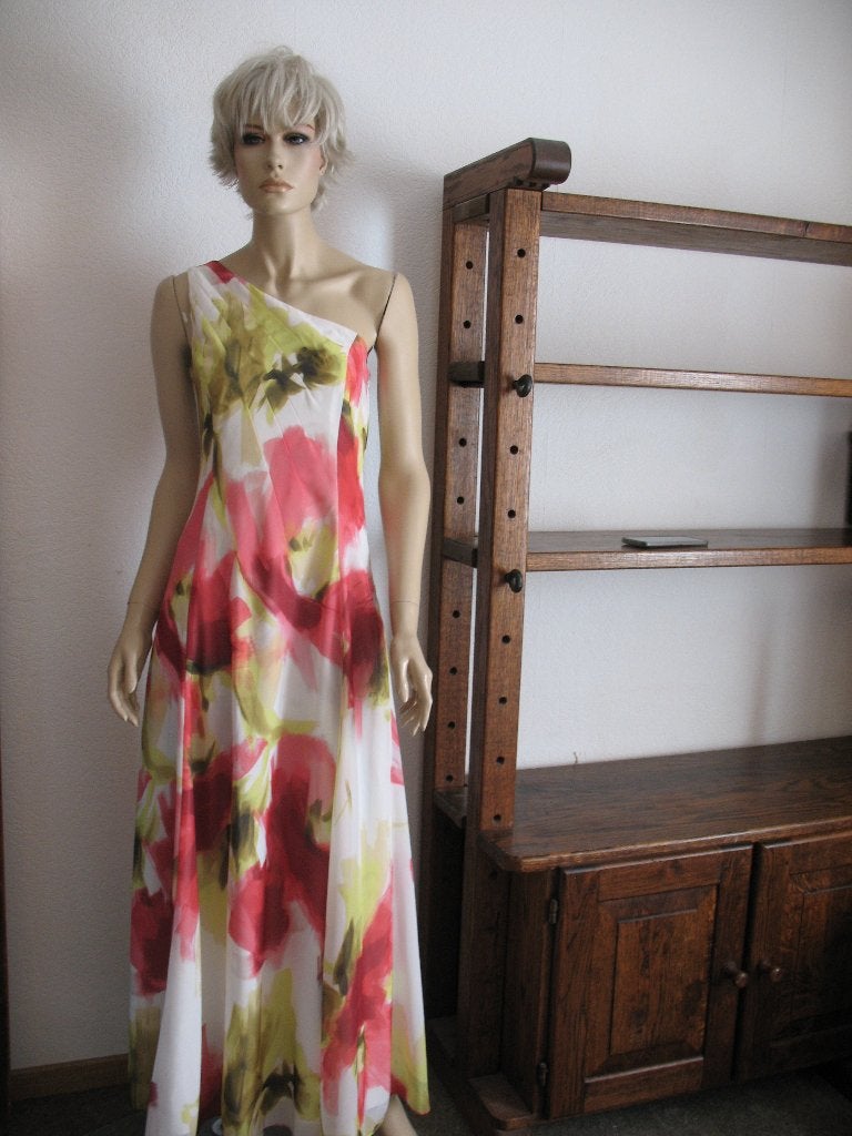 Steps One Schoulder Zomerse Lange Maxi Jurk, Overige kleuren, Ophalen of Verzenden, Zo goed als nieuw, Steps