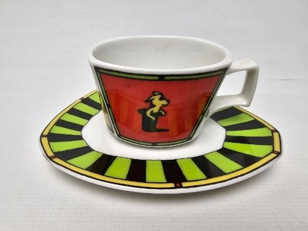 # Rosenthal Flash Love Story Koffie kop en Schotel, Gebruikt, Ophalen of Verzenden, Overige stijlen, Kop(pen) en/of Schotel(s)
