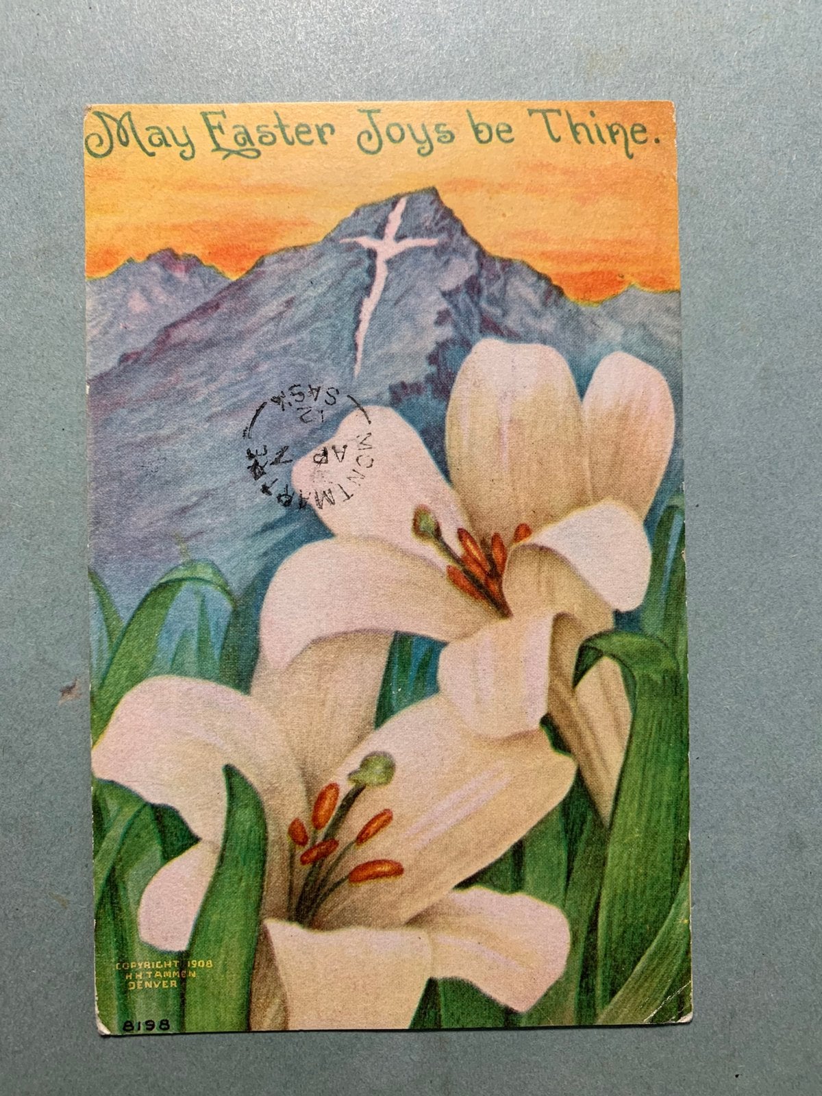 1912 May Easter Joys be Thine, Verzamelen, Ophalen of Verzenden, Voor 1920, Gelopen, Feest(dag)