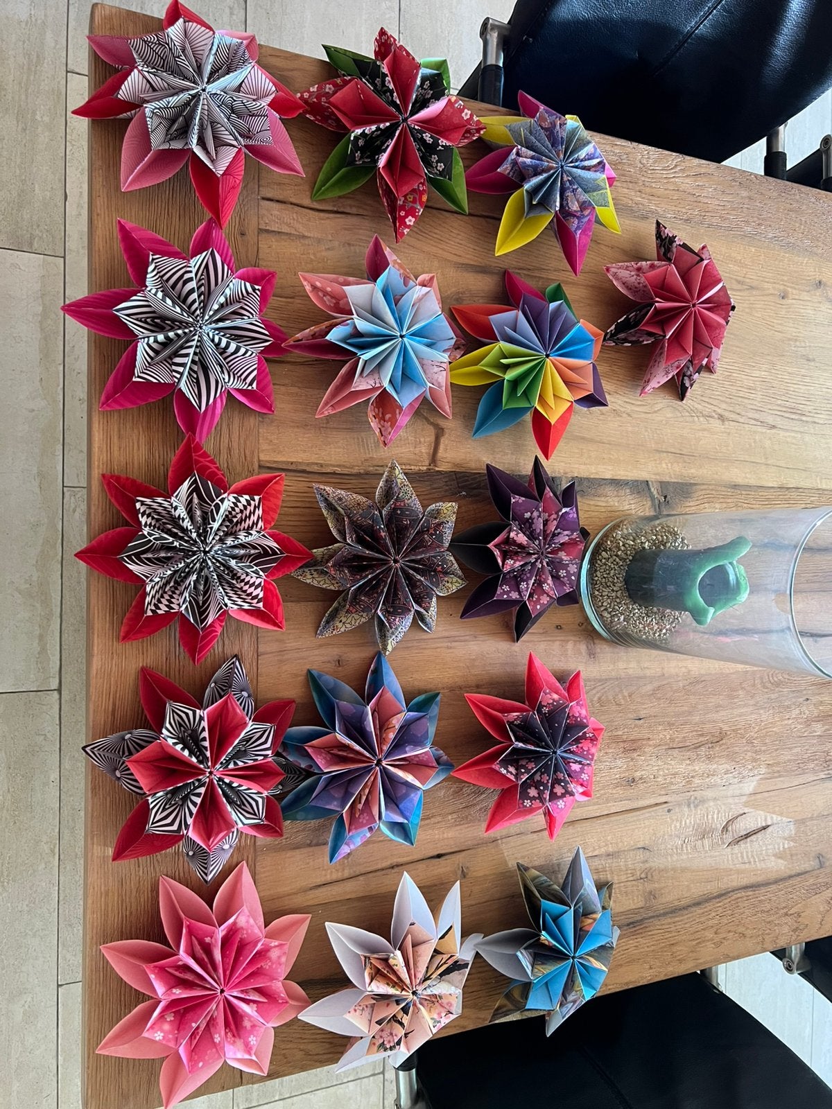 Origami decoratie sterren, Ophalen, Zo goed als nieuw