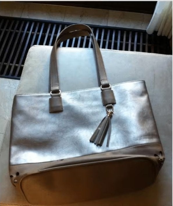 Dames handtas brons kleur Br40cm H30cm, Sieraden, Tassen en Uiterlijk, Tassen | Damestassen, Ophalen of Verzenden, Zo goed als nieuw