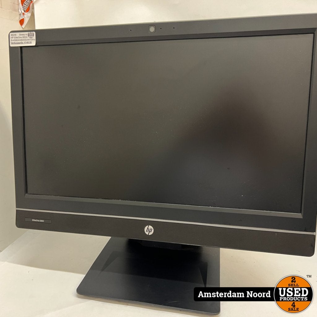 HP EliteOne 800 All in One Desktop - i5-4590/4GB/480SSD/W10, Computers en Software, Desktop Pc's, HP, Gebruikt, Support@hp.com