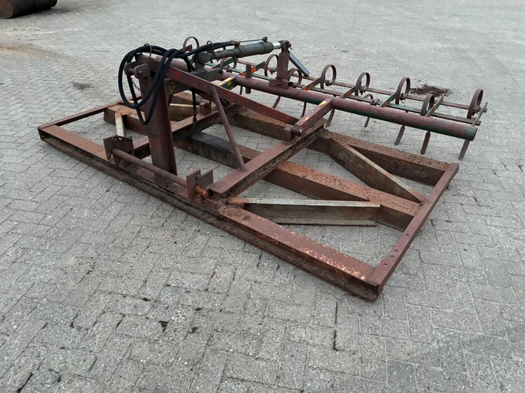 Grondschuif manegevlakker, Ophalen, Grondbewerking