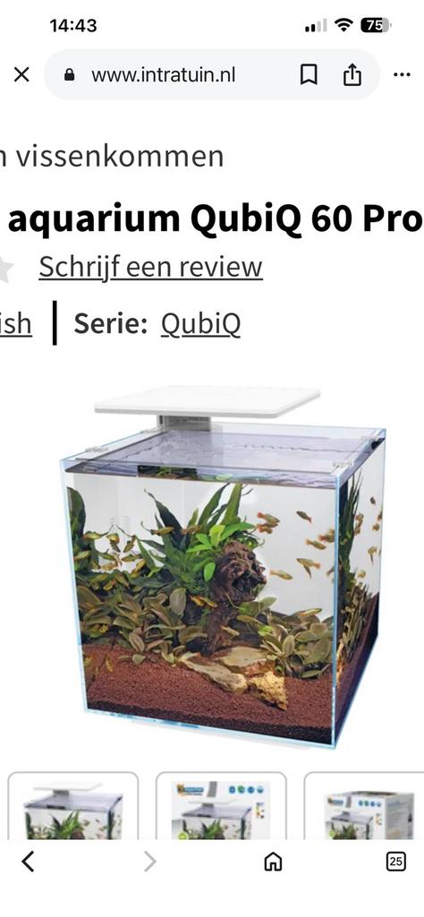 Aquarium Oubio, Dieren en Toebehoren, Vissen | Aquaria en Toebehoren, Gebruikt, Verzenden, Overige merken, Leeg aquarium