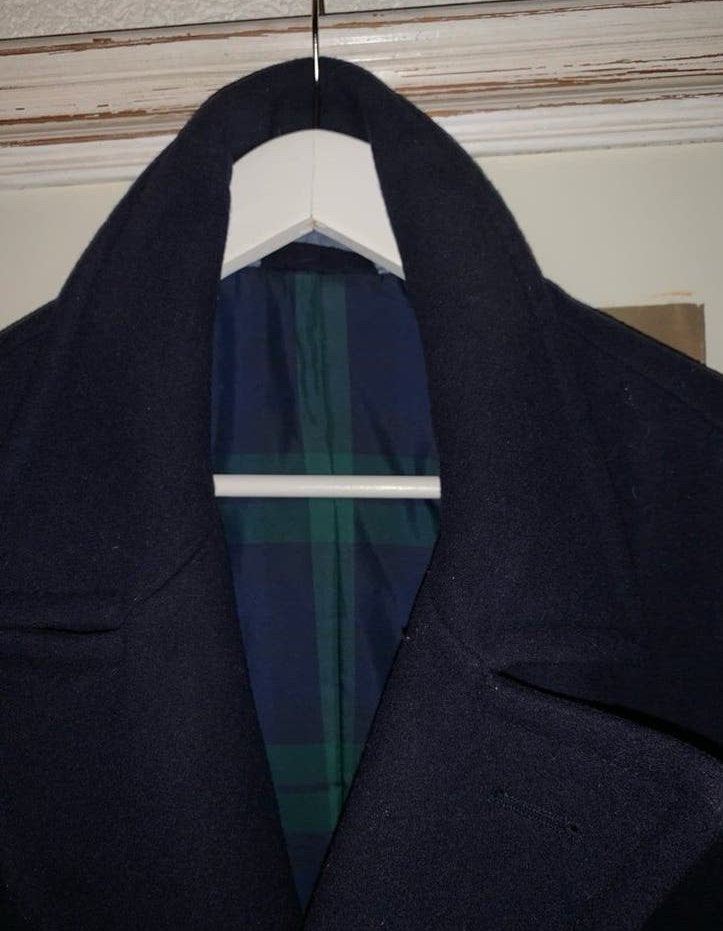 GANT Peacoat - Donkerblauw met Schotse ruit voering, Ophalen of Verzenden, Zo goed als nieuw, Overige maten, Blauw