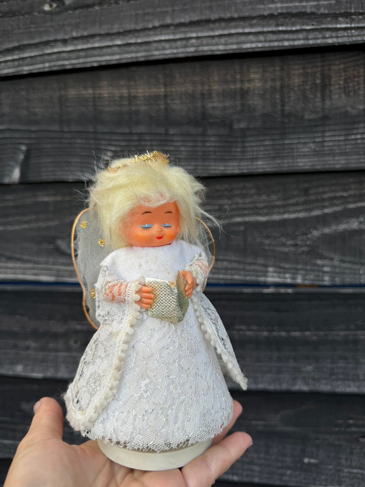 Vintage engel muziekdoos kerst, Ophalen of Verzenden, Zo goed als nieuw, Pop