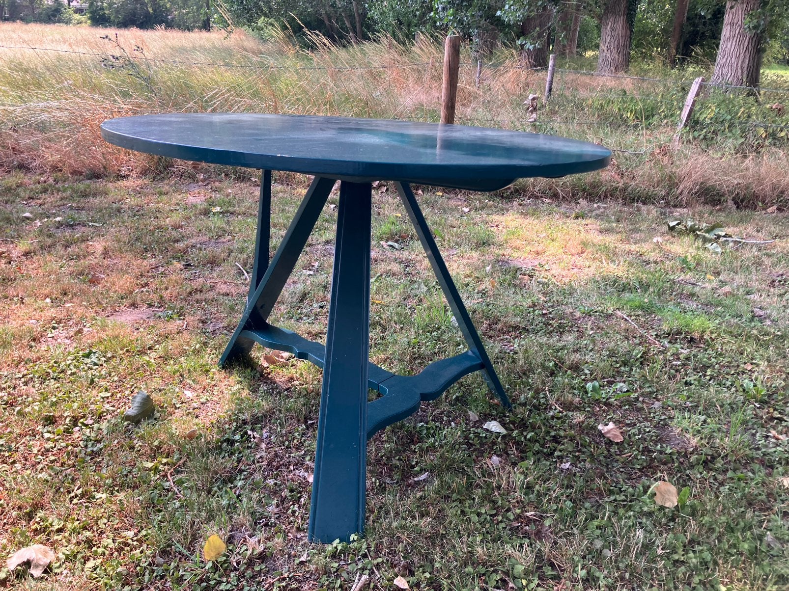 hollandse klaptafel, Ophalen, Zo goed als nieuw, Rond, Hout