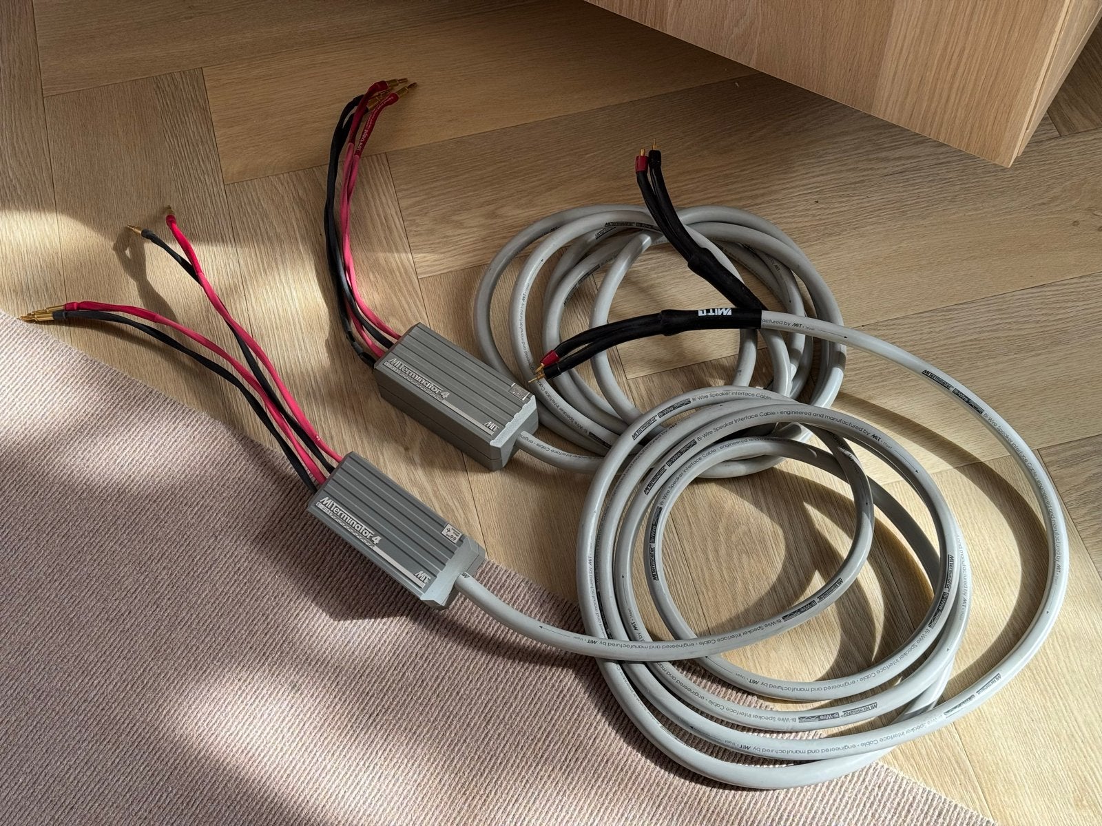 MIT MI Terminator 4 Bi-Wire Luidsprekerkabels 4,5m, Ophalen of Verzenden, Zo goed als nieuw, 2 tot 5 meter, Luidsprekerkabel