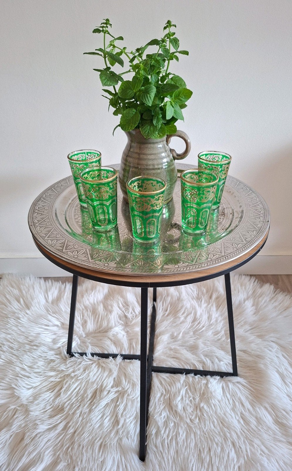 Bijzettafel, bijzettafeltje, Oosterse theetafel, Ophalen, 50 – 75, Marokkaans, Oosters, 50 tot 100 cm