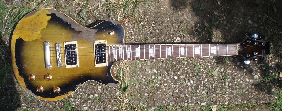 Te ruil relic Les Paul, Ophalen of Verzenden, Gebruikt, Elektrische gitaar