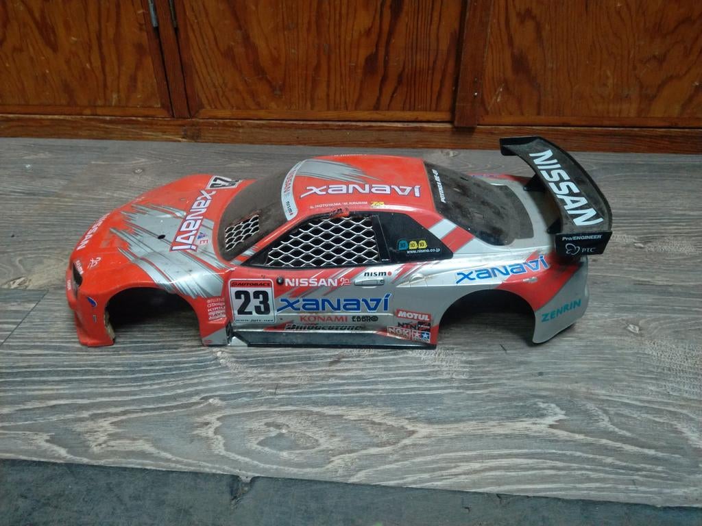 1/10 shell Skyline R34 GTR Nismo, Hobby en Vrije tijd, Modelbouw | Radiografisch | Auto's, Ophalen of Verzenden, Gebruikt, Schaal 1:10