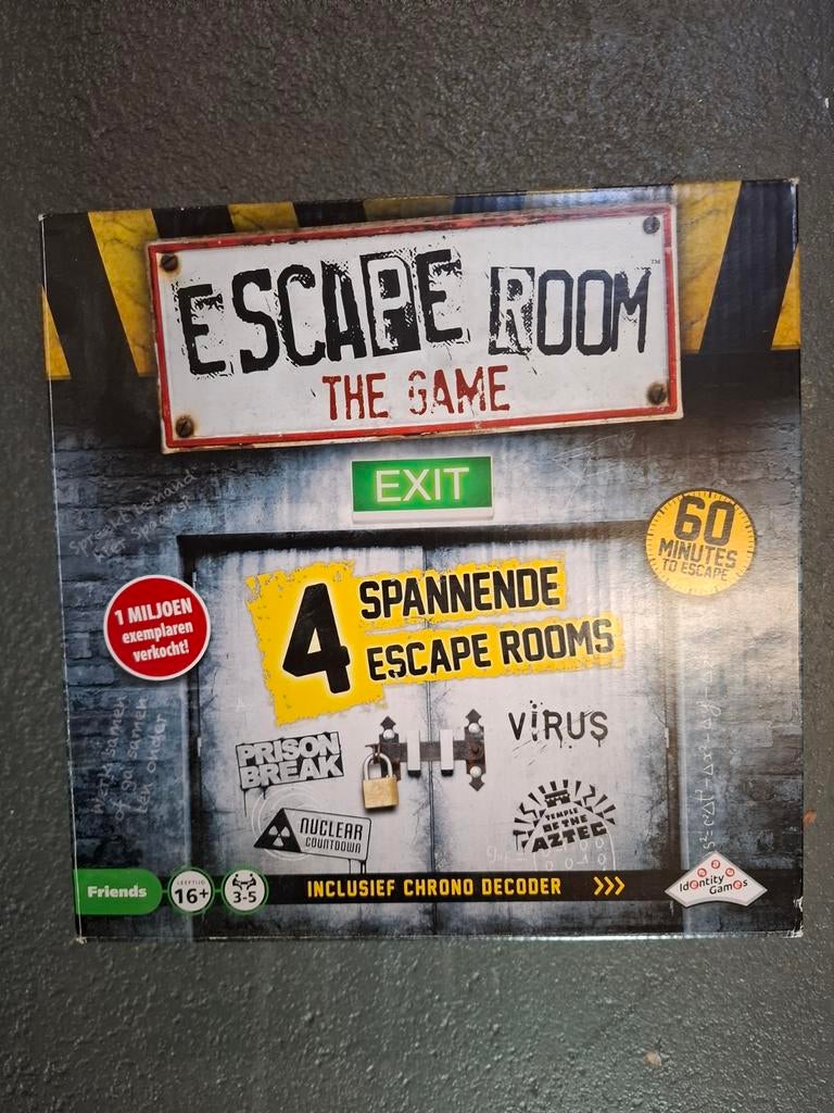 Escape Room The Game - 4 Spannende Escape Rooms, Vijf spelers of meer, Ophalen of Verzenden, Zo goed als nieuw, Identity Games