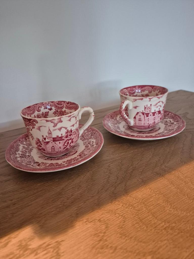 Vintage Palissy Avon Scenes Kop en Schotel (set van 2), Antiek en Kunst, Ophalen of Verzenden