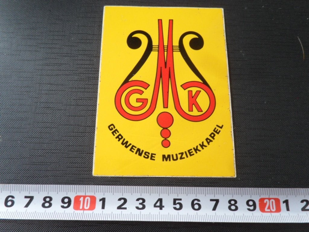 sticker Gerwen Gerwense muziekkapel, Verzamelen, Ophalen, Zo goed als nieuw