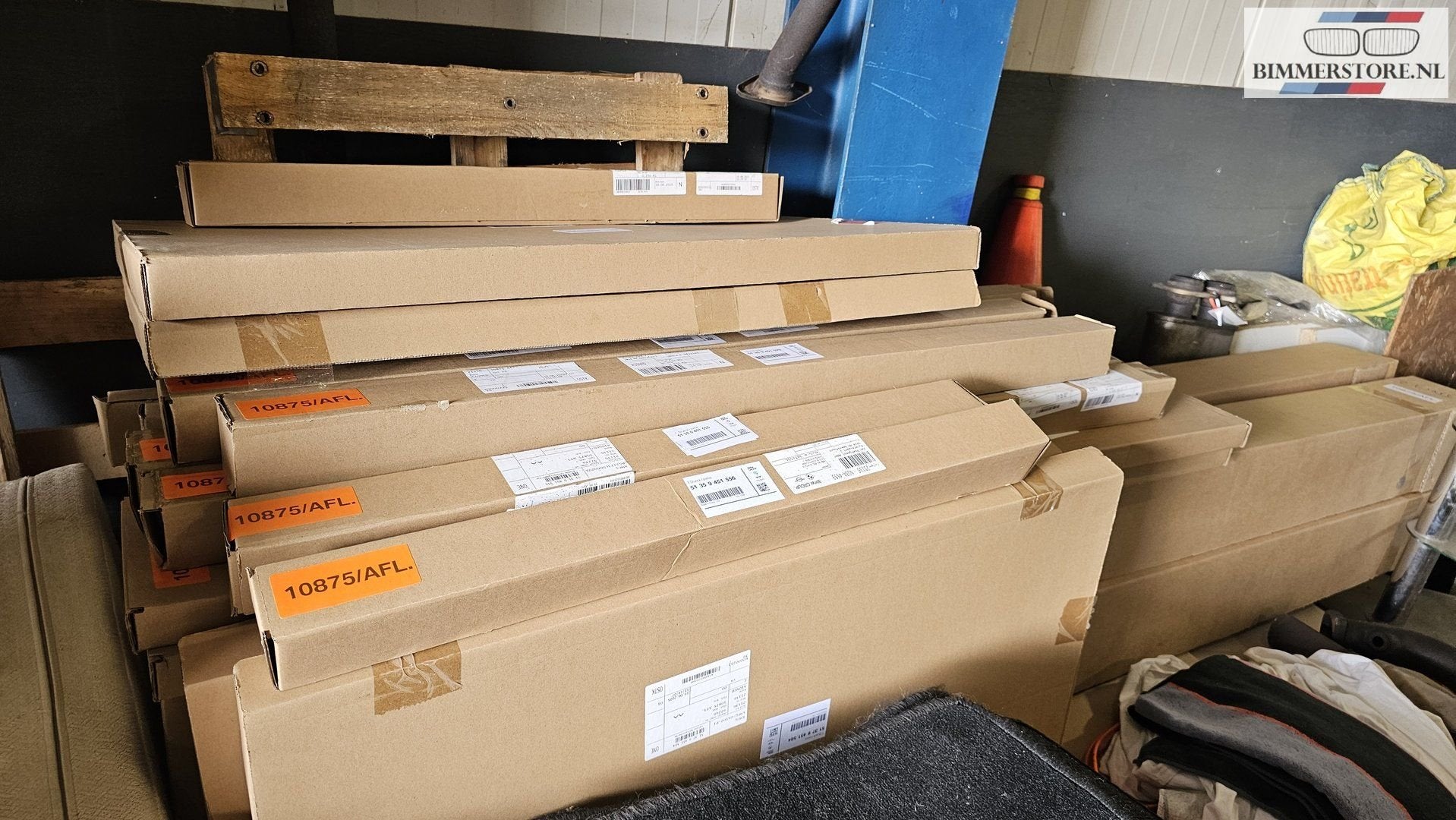 Complete hoogglans dak en raam lijsten set 12 delig BMW X1 s, Ophalen, Gebruikt, -, -