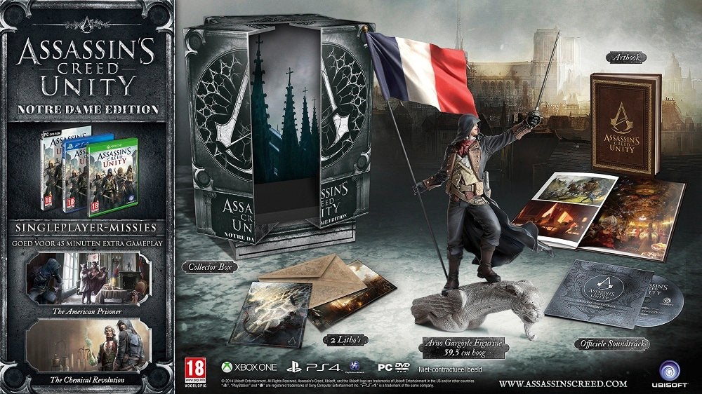 Assassin's Creed Unity - Notre Dame Collector's Edition, Avontuur en Actie, Vanaf 18 jaar, 1 speler, Ophalen of Verzenden