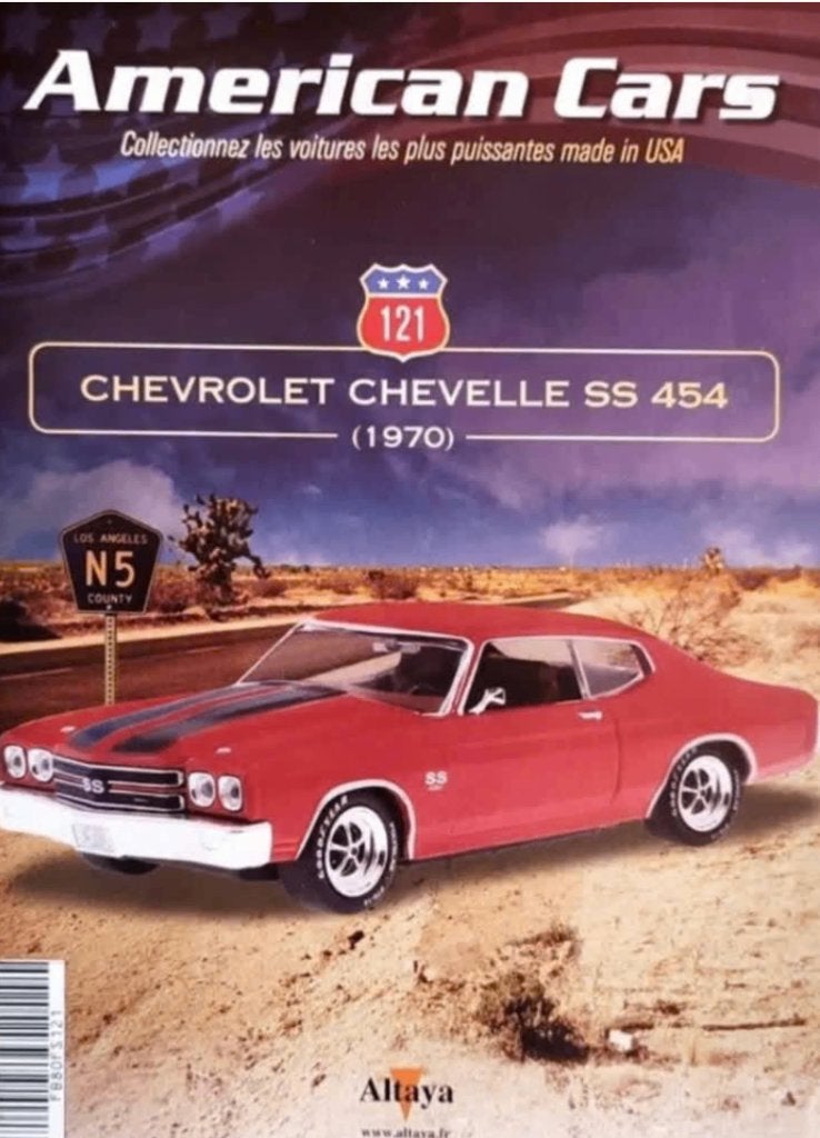Chevrolet chevelle SS454 '70 schaal 1/43 American cars # 121, Verzenden, Nieuw, Auto, Overige merken