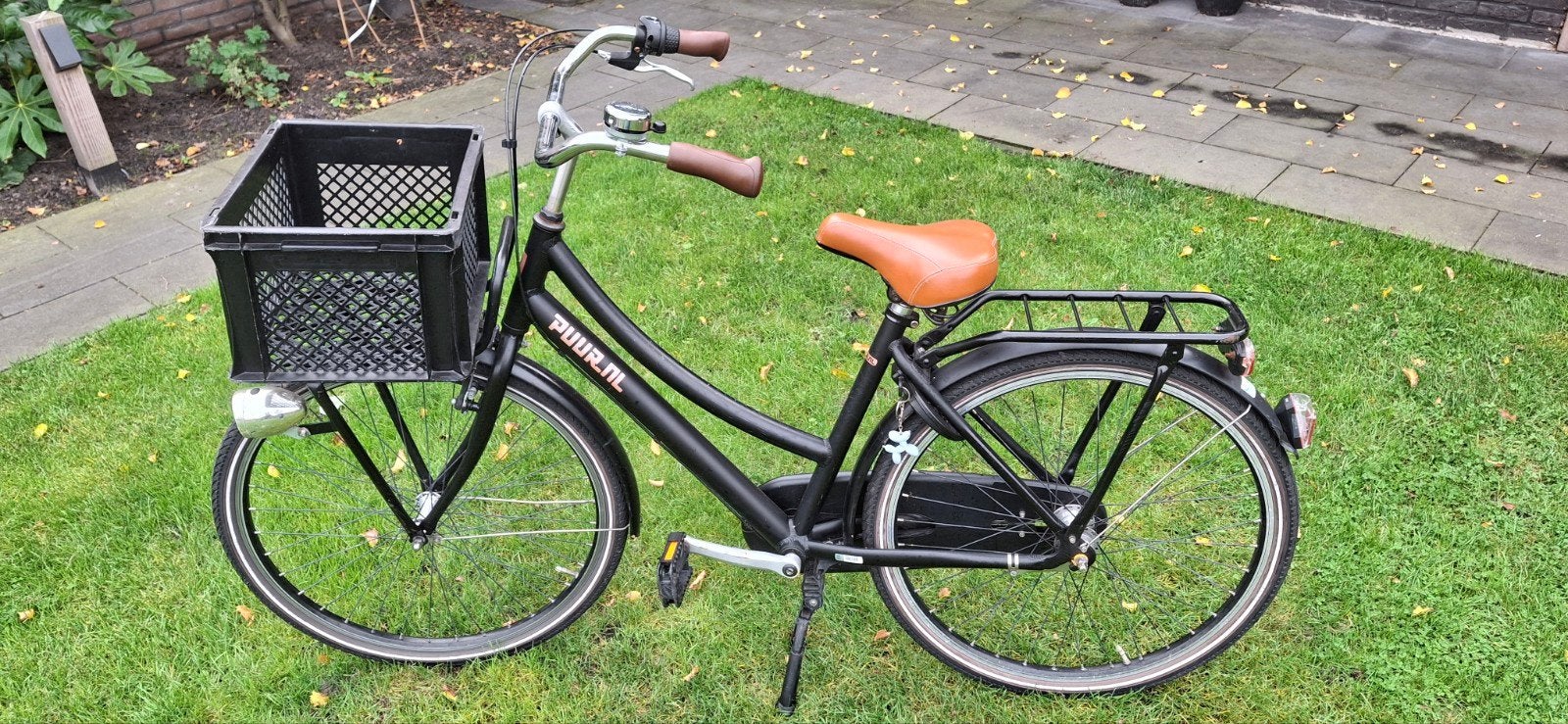 Gazelle Puur 26 inch met mand en 3 versnellingen, Terugtraprem, Versnellingen, Ophalen, Overige merken