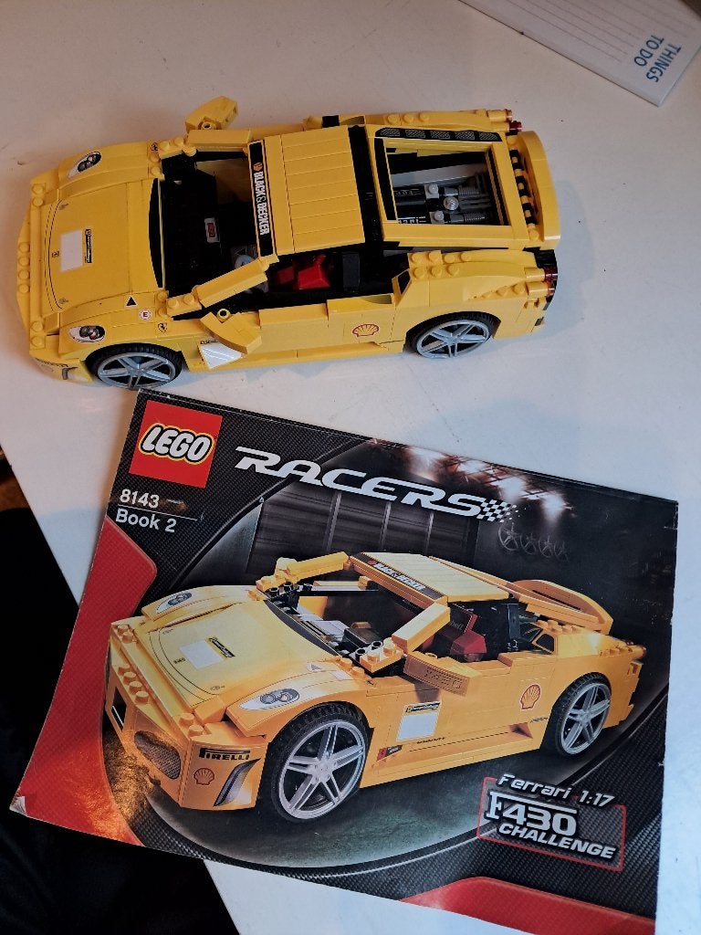 Lego Racers 8143 Lamborghini Challenge met instructies, Gebruikt, Lego, Inclusief instructies, Ophalen of Verzenden