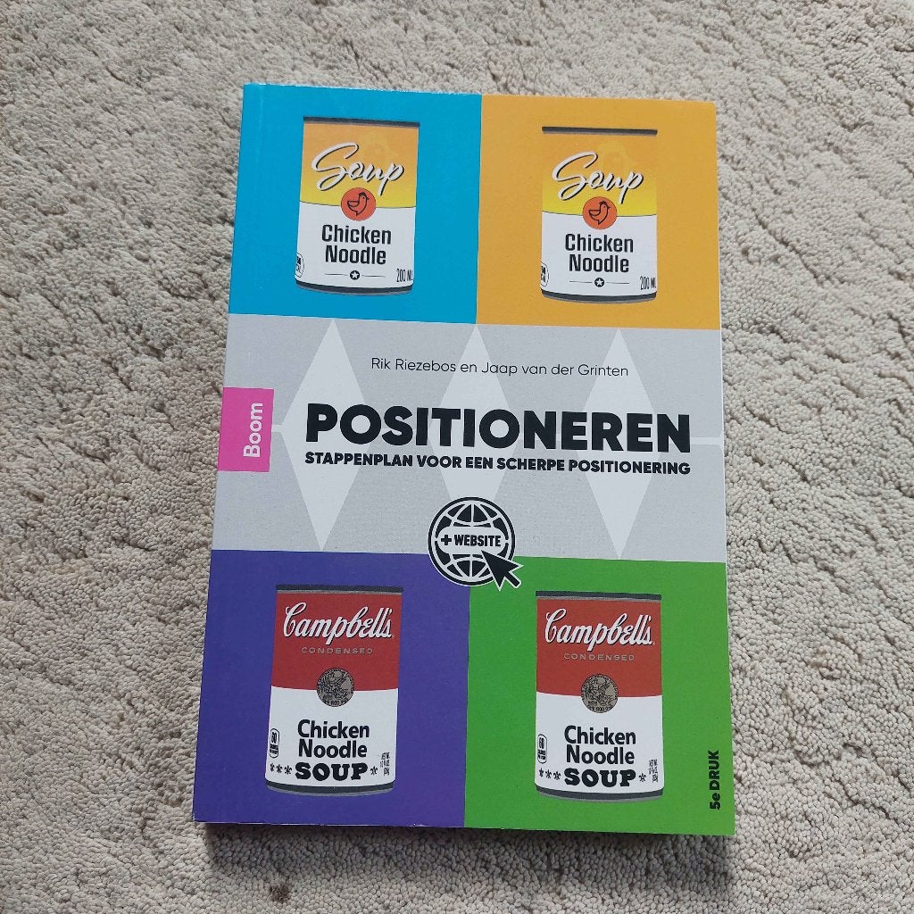 Positioneren (5e druk) 9789024444984, Boeken, Zo goed als nieuw, Grinten, Jaap van der, Beta, HBO