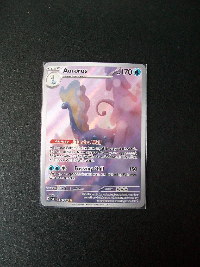 9554. Nieuwe Pokemon Kaart Secret AURORUS HP 170 (092/088), Verzenden, Nieuw, Losse kaart, Foil