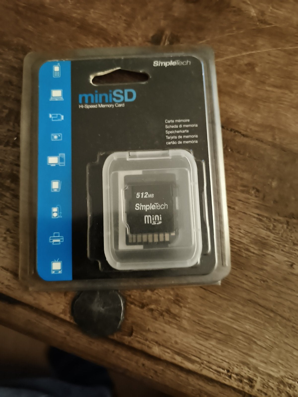6x SimpleTech miniSD geheugenkaart 512MB, Fotocamera, Overige typen, Nieuw, Minder dan 2 GB